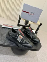 Мужские кроссовки Prada чёрного цвета, артикул 347899