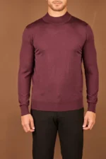 Мужская кофта Loro Piana бордового цвета, артикул 347945