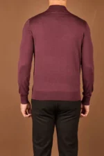 Мужская кофта Loro Piana бордового цвета, артикул 347945 — фото 2
