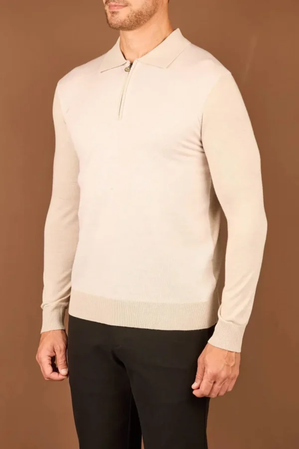 Мужское поло с длинным рукавом Kiton белого цвета, артикул 347962