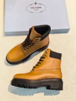 Женские ботинки Prada коричневого цвета, артикул 347978 — фото 3