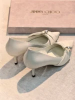 Женские туфли Jimmy Choo белого цвета, артикул 347980 — фото 5