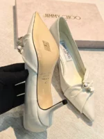Женские туфли Jimmy Choo белого цвета, артикул 347980 — фото 6