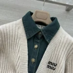 Женский свитер Miu Miu кремового цвета, артикул 347998 — фото 3