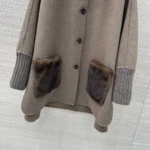 Женское пальто Loro Piana коричневого цвета, артикул 348025 — фото 5