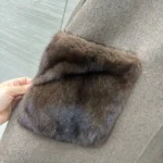 Женское пальто Loro Piana коричневого цвета, артикул 348025 — фото 7