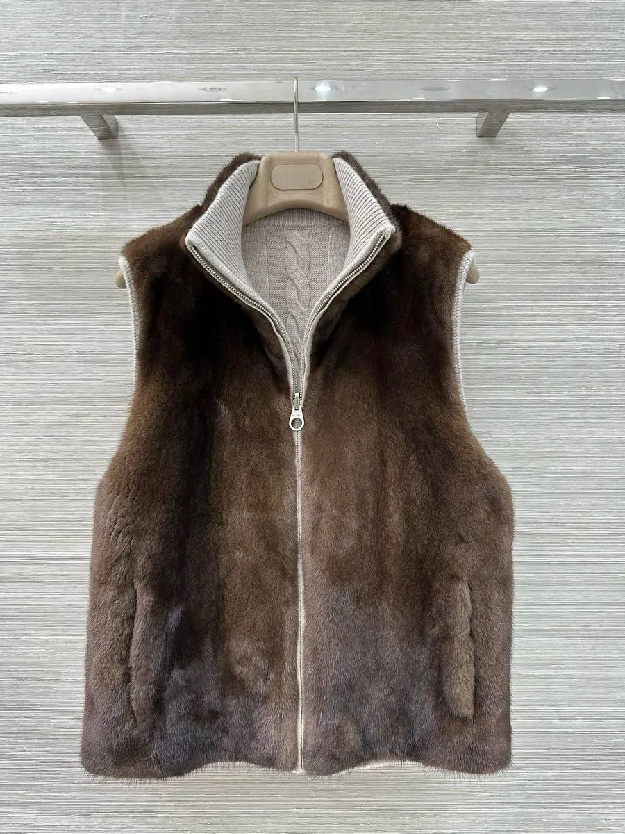 348031_1 Двухсторонняя безрукавка из норки LORO PIANA