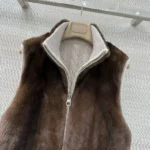 Двухсторонняя безрукавка из норки LORO PIANA — фото 6