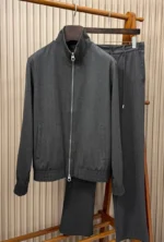 Мужской спортивный костюм Loro Piana серого цвета, артикул 348075