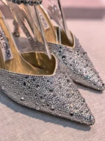 Женские туфли Jimmy Choo серебряного цвета, артикул 348163 — фото 3