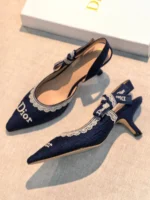 Женские туфли Dior тёмно-синего цвета, артикул 348168 — фото 3