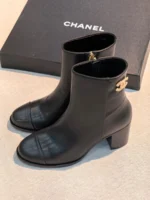 Женские ботильоны Chanel чёрного цвета, артикул 348174