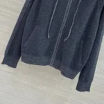 Женский спортивный костюм Loro Piana серого цвета, артикул 348188 — фото 7