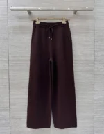 Женские штаны Brunello Cucinelli коричневого цвета, артикул 348207