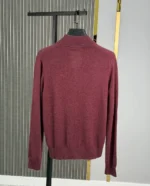 Мужская кофта на молнии Brunello Cucinelli бордового цвета, артикул 348276 — фото 2