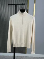Мужская кофта Brunello Cucinelli белого цвета, артикул 348283