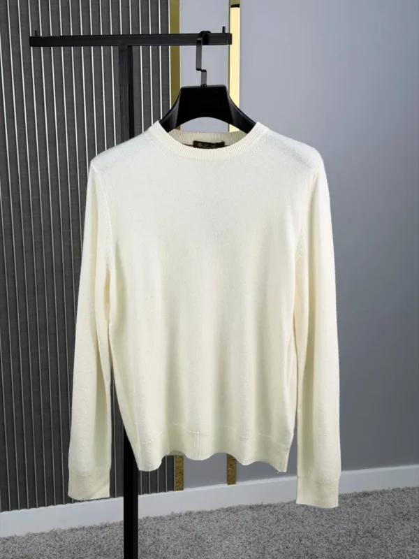 Мужская кофта Loro Piana белого цвета, артикул 348295