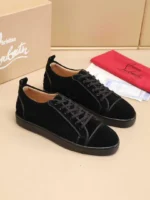 Мужские кеды Christian Louboutin чёрного цвета, артикул 348307
