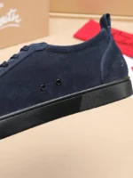 Мужские кеды Christian Louboutin тёмно-синего цвета, артикул 348308 — фото 6