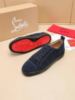 Мужские кеды Christian Louboutin тёмно-синего цвета, артикул 348308 — фото 8
