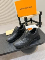 Мужские кроссовки Louis Vuitton чёрного цвета, артикул 348330 — фото 3