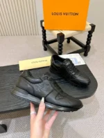 Мужские кроссовки Louis Vuitton чёрного цвета, артикул 348334 — фото 6