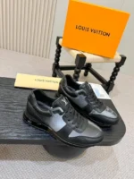 Мужские кроссовки Louis Vuitton чёрного цвета, артикул 348336