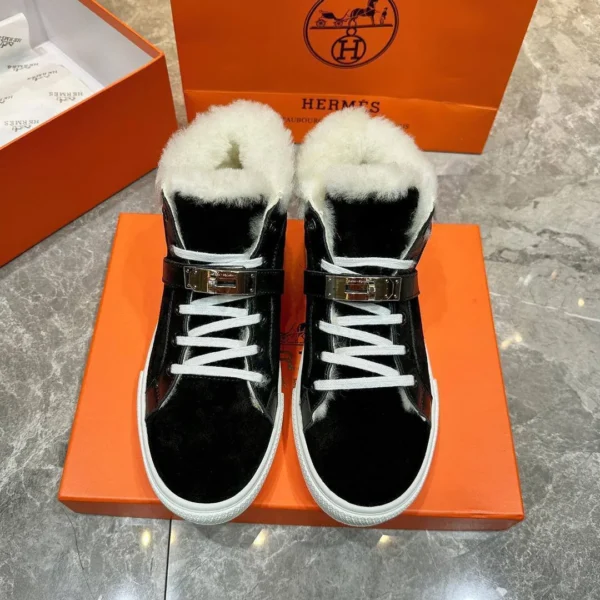 Зимние высокие кеды HERMES — фото 2