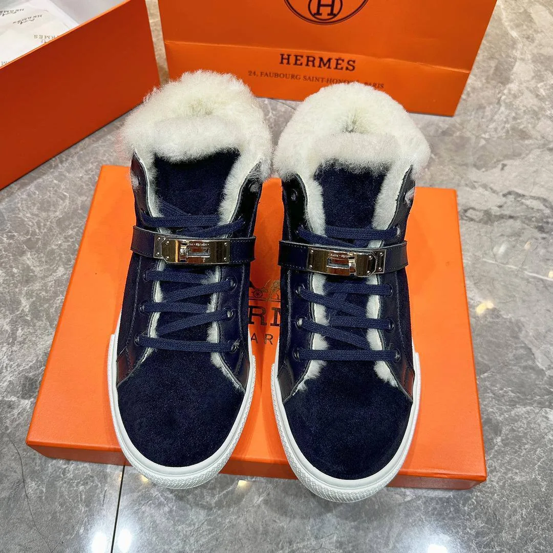 Зимние высокие кеды HERMES — фото 2