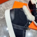 Мужские кеды Hermes тёмно-синего цвета, артикул 348341 — фото 7