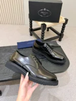 Мужские дерби Prada чёрного цвета, артикул 348344 — фото 6