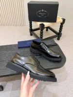 Мужские дерби Prada чёрного цвета, артикул 348346 — фото 6