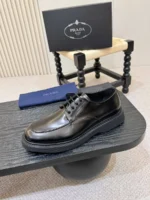 Мужские дерби Prada чёрного цвета, артикул 348346 — фото 7