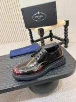 Мужские дерби Prada бордового цвета, артикул 348347 — фото 7