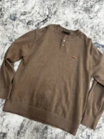 Мужская кофта Loro Piana коричневого цвета, артикул 348360 — фото 3