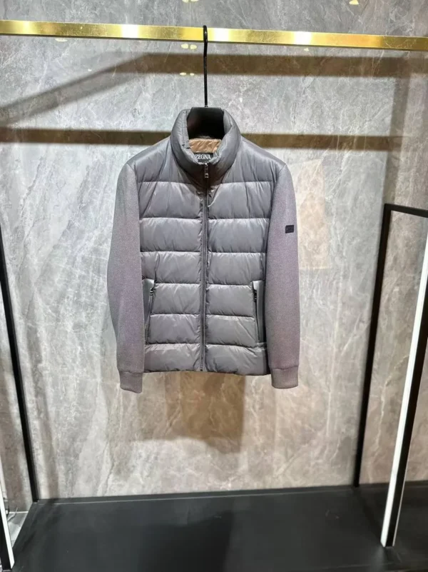 Куртка с вязанными рукавами ZEGNA