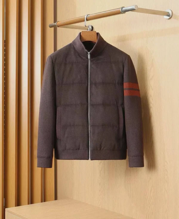 Куртка с вязанными рукавами ZEGNA