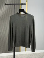 Мужская кофта Loro Piana цвета хаки, артикул 348366
