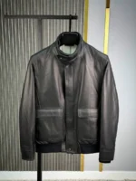 Мужская куртка Loro Piana чёрного цвета, артикул 348387