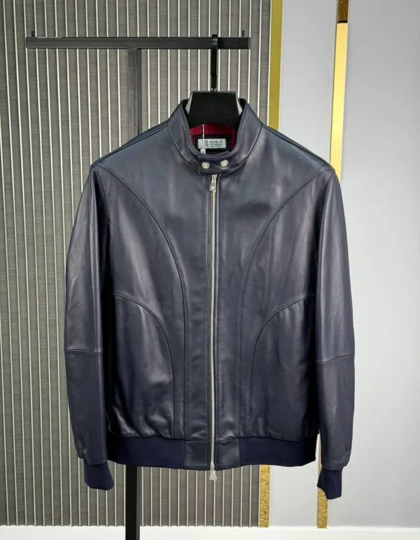 Кожаная куртка BRUNELLO CUCINELLI