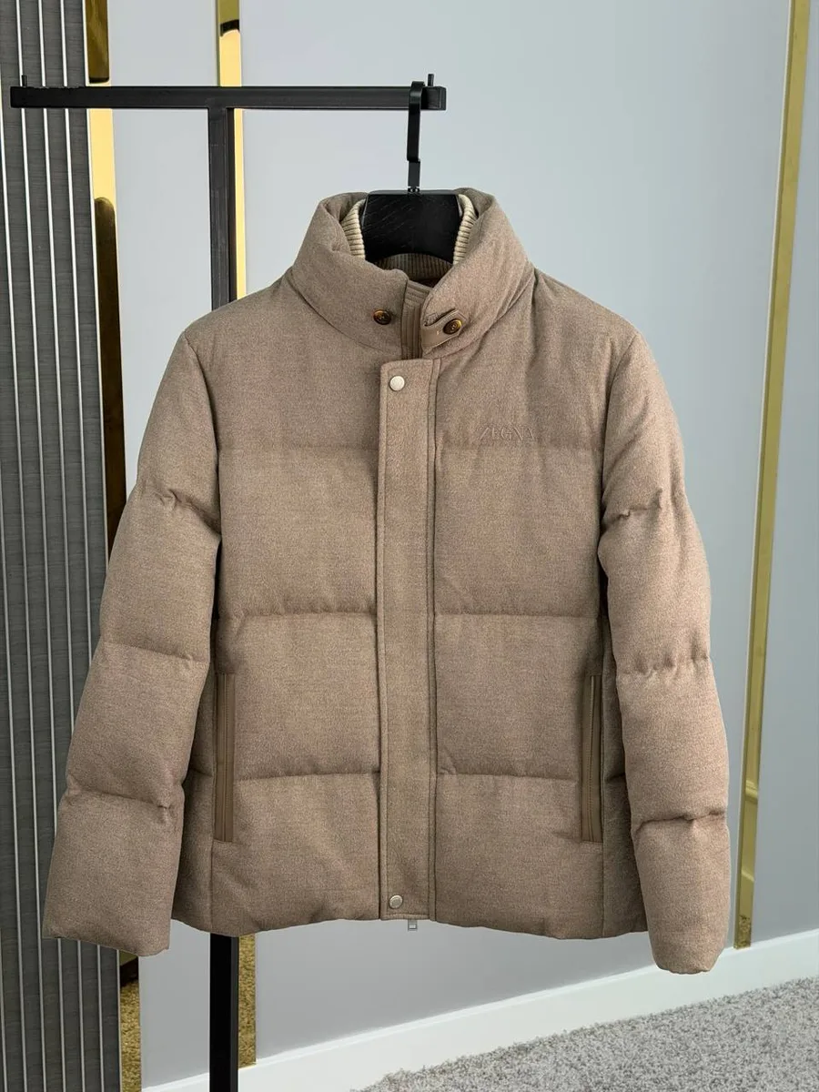 348405_1 Мужская куртка Zegna коричневого цвета, артикул 348405
