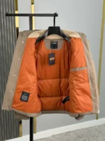 Мужская куртка Zegna коричневого цвета, артикул 348405 — фото 3