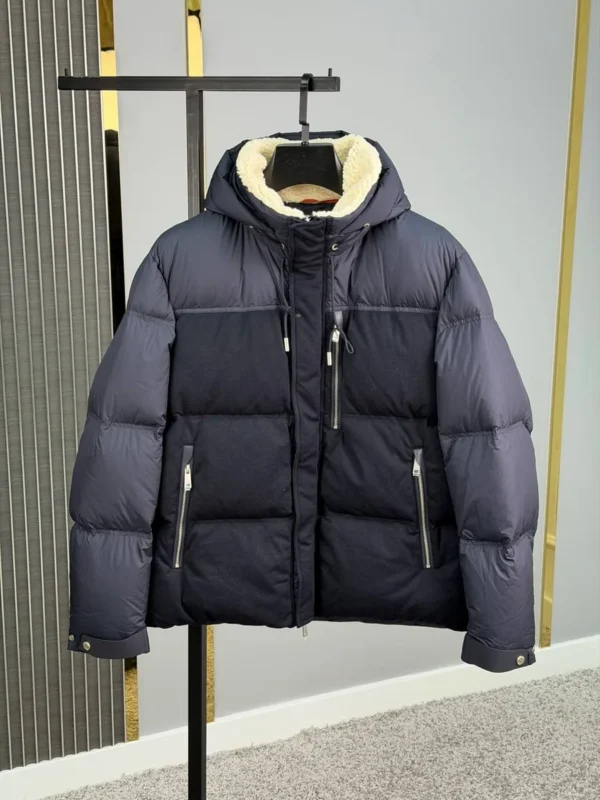 Мужская куртка Zegna тёмно-синего цвета, артикул 348410