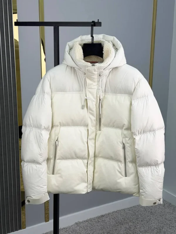 Мужская куртка Zegna белого цвета, артикул 348413