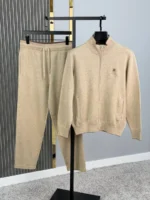 Мужской спортивный костюм Loro Piana бежевого цвета, артикул 348850