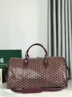 Мужская дорожная сумка Goyard бордового цвета, артикул 348671