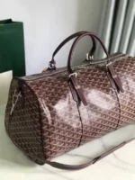 Мужская дорожная сумка Goyard бордового цвета, артикул 348671 — фото 3