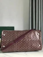 Мужская дорожная сумка Goyard бордового цвета, артикул 348671 — фото 4
