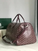 Мужская дорожная сумка Goyard бордового цвета, артикул 348671 — фото 5