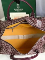 Мужская дорожная сумка Goyard бордового цвета, артикул 348671 — фото 6
